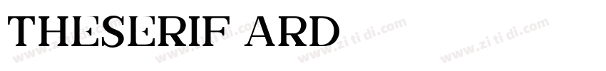 TheSerif ARD字体转换